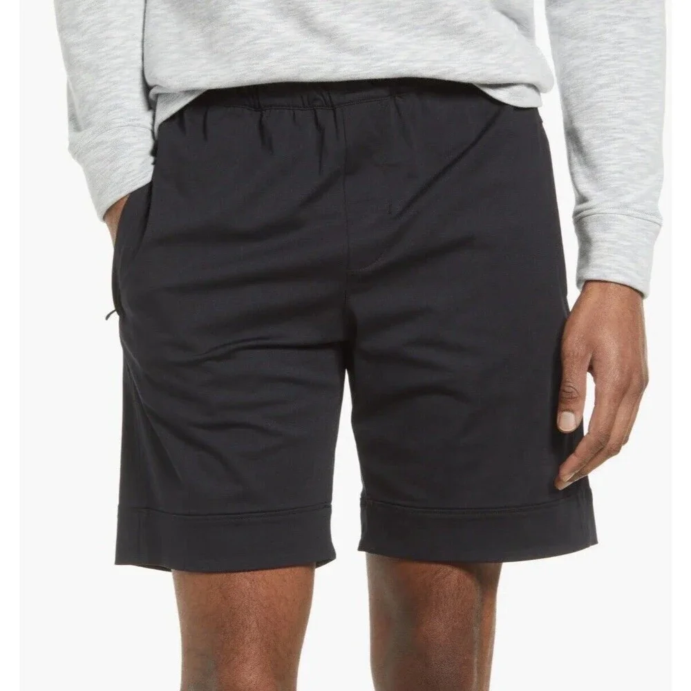 Vince Men Modern Pull-On Jogger Short In Black Sz XL New